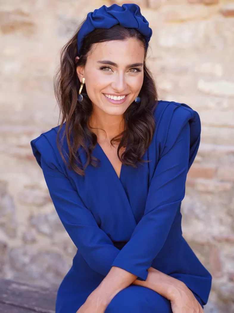 Mariquita Trasquilá Bandeaux^BANDEAUX FRUNCE SOLANA AzulRoyal