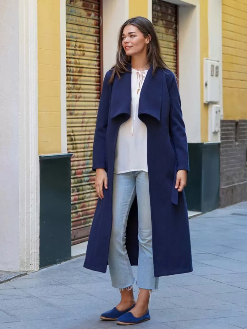 Mariquita Trasquilá Style De Rue | Manteaux Et Vestes^MANTEAU MAXI SOLAPA AzulMarino