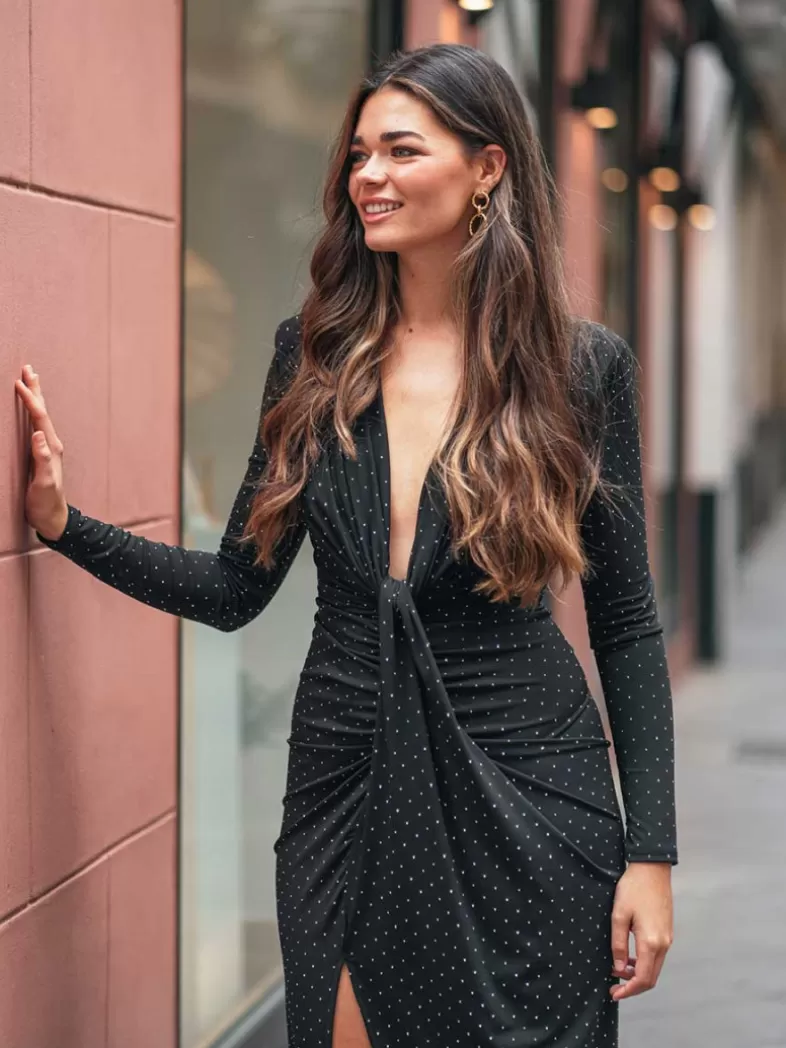 Mariquita Trasquilá Invités - 50 €. | Robes Courtes^ROBE JEUNE STRASS Azulpato