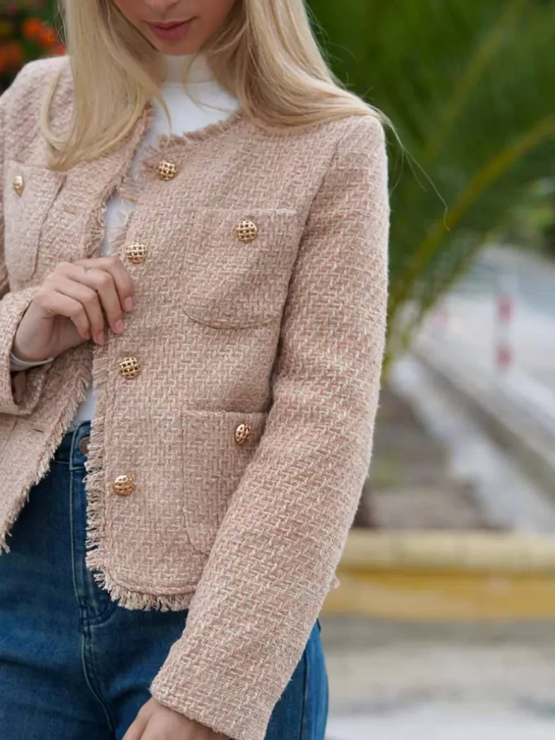 Mariquita Trasquilá Style De Rue | Manteaux Et Vestes^VESTE TWEED BeigeTostado