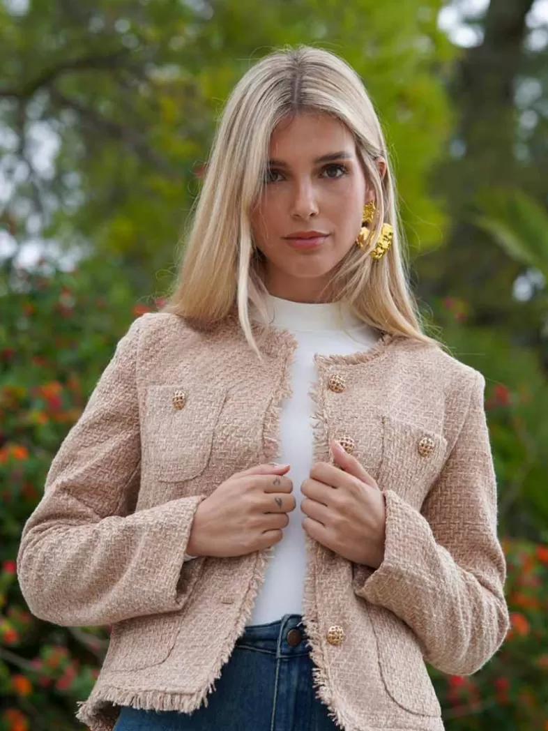 Mariquita Trasquilá Style De Rue | Manteaux Et Vestes^VESTE TWEED BeigeTostado